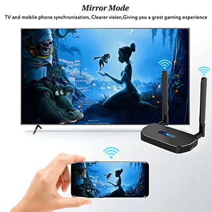Kit de extensor inalámbrico HDMI de dos transmisores y receptores 4K. YAOMAISI Casting 165 pies/50 m 5G señal estable video/audio HDMI kit extensor inalámbrico para PC, laptop, cámara, Blu-ray, Netfix, PS5 a monitor, proyector, HDTV
