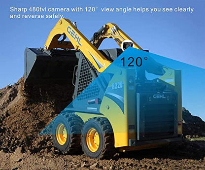 AHD 1080P Sistema de cámara de visión trasera inversa con cable de 7 pulgadas, línea de guía, cámara de visión nocturna IR impermeable IP69K, para