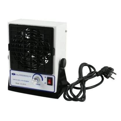 Eliminador estático SL-801D soplador de aire ionizante de CC con función de advertencia ventilador de aire ionizante sopladores ionizadores ESD 110V