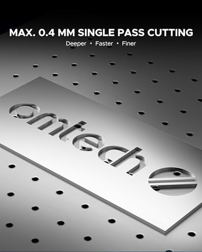 OMTech Máquina de marcado láser de fibra de 20 W - Precisión de ± 0.000 in | Área de 4.3 x 4.3 pulgadas | Compatible con LightBurn | Localizador de punto rojo dual | Más de 100,000 horas de vida útil