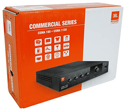 JBL Profesional CSMA1120 Serie Comercial Monocanal 120-Watt Alimentado Mezclador/Amplificador de Audio