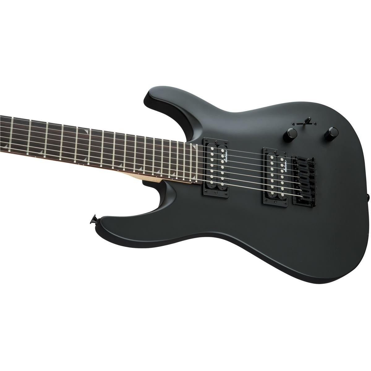 Guitarra eléctrica Jackson JS Dinky Arch Top JS22-7 DKA HT de 7 cuerdas, color negro satinado