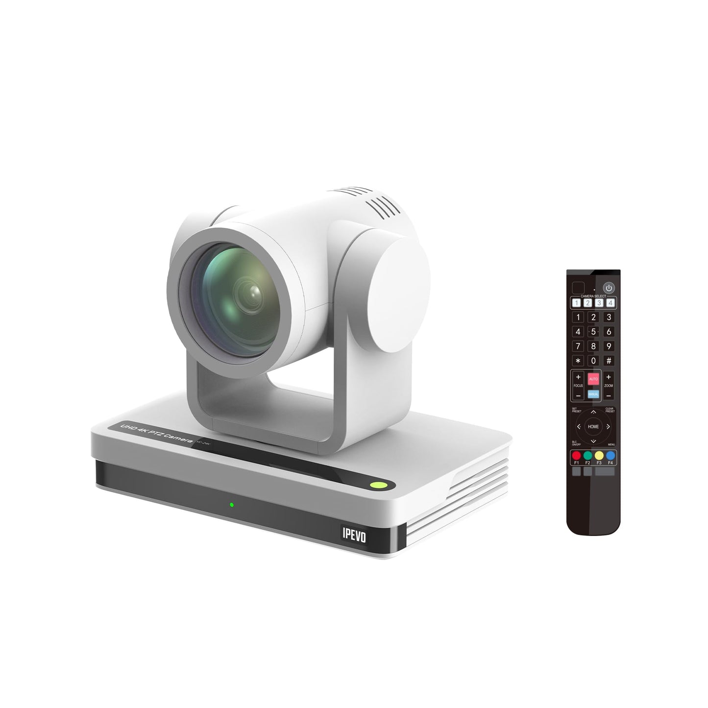 IPEVO Cámara VC-Z4K UHD 4K PTZ: CMOS HD de 1/2.8", Zoom óptico 12X, Seguimiento automático de AI, HDMI/USB-C, LAN, PoE. Ideal para educación, videoconferencias, Iglesia, transmisión en Vivo en