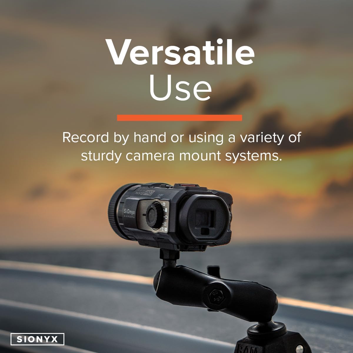 SiOnyx Aurora PRO - Cámara digital de visión nocturna a color y kits - Aurora PRO, WiFi, brújula y GPS, tarjeta MicroSD, funda protectora impermeable y más #C011300