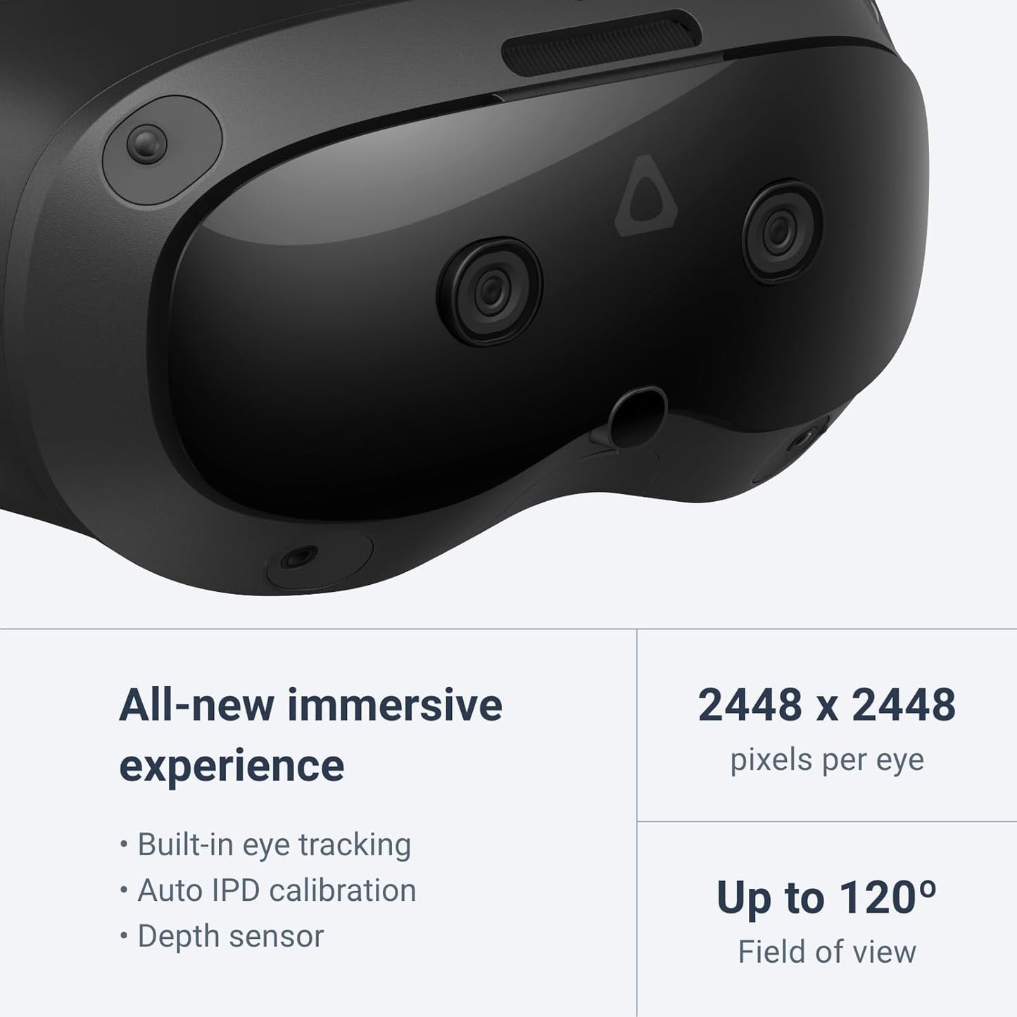 HTC Vive Focus Vision - Auriculares de Realidad Mixta y PC VR + Controladores - Edición de Consumo ‎99HAUM006-00