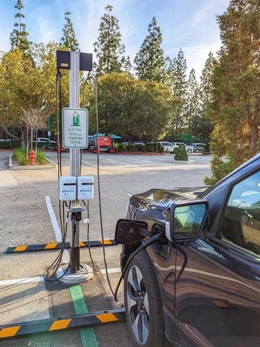 EV RANGE Estación de carga comercial para vehículos eléctricos, compatible con OCPP, cargador generador de ingresos con aplicación Driver Pay, con tecnología EV Range Software AC1-1-32-1120