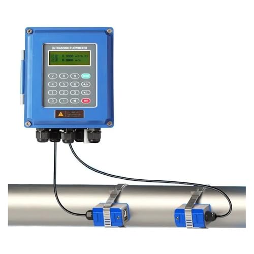Caudalímetro ultrasónico de montaje en pared TUF-2000B con transductor de flujo (modelos TS-2, TM-1 o TL-1) para tuberías de cobre/PVC (DN50-DN700 mm); baja tasa de error, apto para uso en exteriores (modelo TM-1, DN50-700)