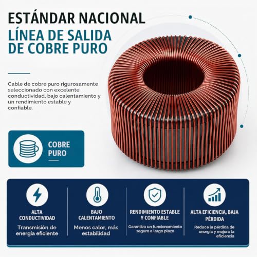 Estabilizador automático del voltaje, regulador de voltaje de CA del hogar Montado en la pared, pantalla LCD, bobina de cobre puro, 6 funciones de protección, entrada de 120-280 V