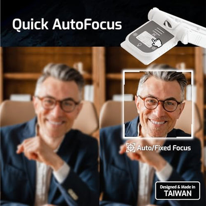 INS-Flip 4 4K USB Cámara portátil de documentos, cámara web/visualizador, 13MP Ultra HD, diseño plegable, enfoque automático, micrófono, LED, compatible con Mac OS, Windows, iPad, Chromebook