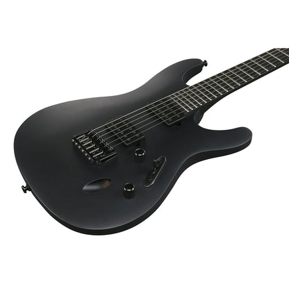 Guitarra eléctrica Ibanez S Iron Label Series S721RB, color negro mate.