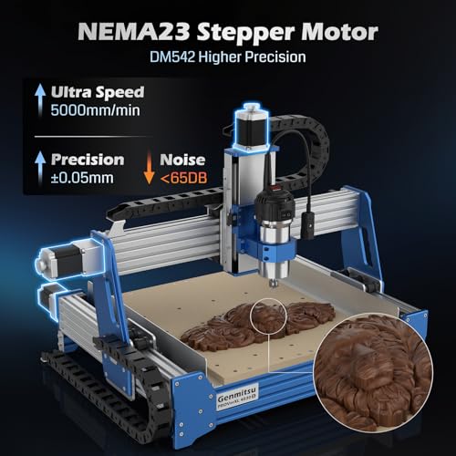 Genmitsu PROVerXL 4030S - Máquina enrutadora CNC con husillo de 710 W, fresadora CNC de escritorio de 3 ejes mejorada para madera, metal, acrílico, rieles lineales de alta precisión, altura Z de 5.118 in, control de aplicación inalámbrico #584167051