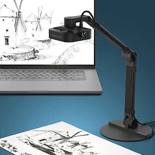 OKIOCAM X1 4K Ultra HD Cámara de documentos de modo dual y cámara web - Luz LED, micrófonos integrados, enfoque automático, formato A3 Ledger - Funciona con Zoom, Google Meet OBS, equipos -