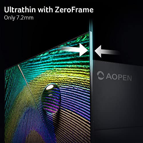 AOPEN Acer - Monitor ZeroFrame 4K UHD de 31.5 pulgadas para el hogar y la oficina | AMD FreeSync | Diseño elegante ultrafino | HDR 10 | 4 ms G a G | Luz azul baja | Inclinación | DP 1.2 y 2 x HDMI 2.0 - UM.JS2AA.003