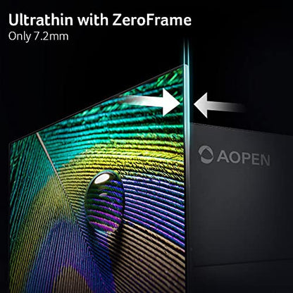 AOPEN Acer - Monitor ZeroFrame 4K UHD de 31.5 pulgadas para el hogar y la oficina | AMD FreeSync | Diseño elegante ultrafino | HDR 10 | 4 ms G a G | Luz azul baja | Inclinación | DP 1.2 y 2 x HDMI 2.0 - UM.JS2AA.003