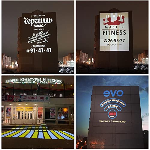 Proyector GOBO con logotipo LED de 120 W, Ip67, luz de efecto DJ impermeable, incluye GOBO de vidrio personalizado gratuito para proyectar imagen para hotel, empresa, tienda, boda,