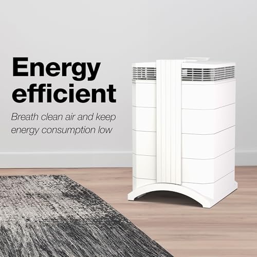 IQAir HealthPro Compact XE - Purificador de aire – Filtración compacta HyperHEPA para habitaciones de hasta 1240 pies cuadrados – Alérgenos, humo, polvo, moho, caspa de mascotas, hecho en Suiza - Large Room - A,Large Room - B,Paquete de 1 # 121.AA.11.02