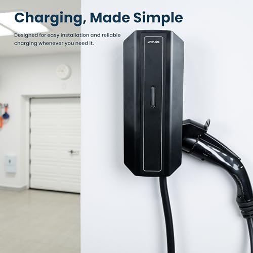 AMPURE TurboDX - Cargador EV nivel 2, carga rápida de 32 A, cableado, resistente al agua IP67, compatible con SAE J1772 #Tdxhw32a