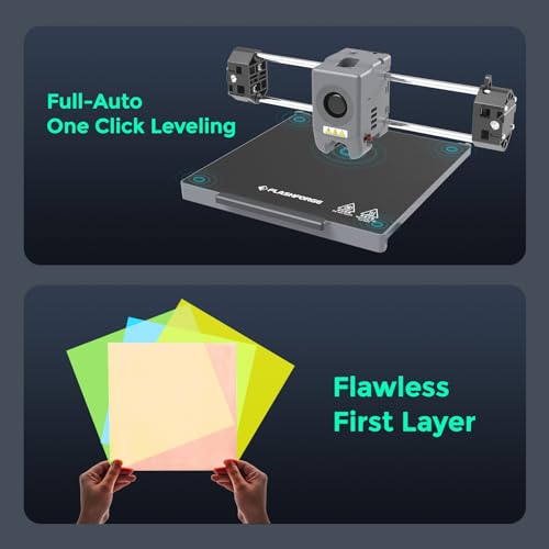 FLASHFORGE Adventurer 5M Pro Impresora 3D con sistema de impresión automática de 1 clic, 23.622 in/s de alta velocidad, boquilla desmontable rápida a 536.0 °F, estructura totalmente metálica Core XY,