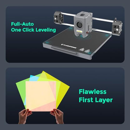 FLASHFORGE Adventurer 5M Pro Impresora 3D con sistema de impresión automática de 1 clic, 23.622 in/s de alta velocidad, boquilla desmontable rápida a 536.0 °F, estructura totalmente metálica Core XY,