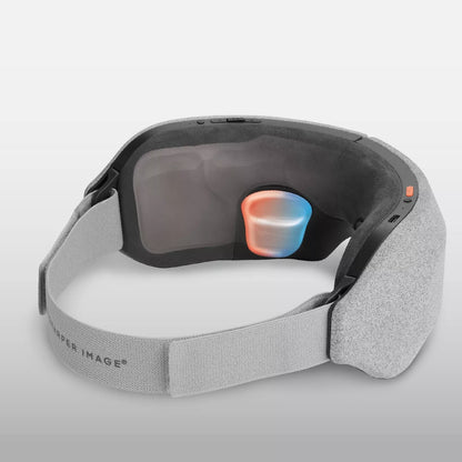 Máscara de ojos Sharper Image RealTouch, masajeador de frío y calor, color gris 1016957