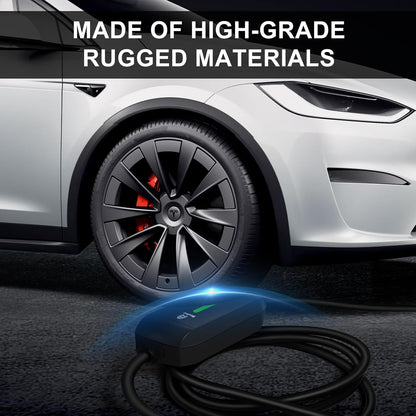 Leisure Stay Cargador portátil para vehículos eléctricos Tesla, Certificado etl, Carga rápida de 7.65M, Impermeable ip65, Compatible con Camiones 3 / X/y/Cyber (LV2 14-50 (Black 32A-40A))