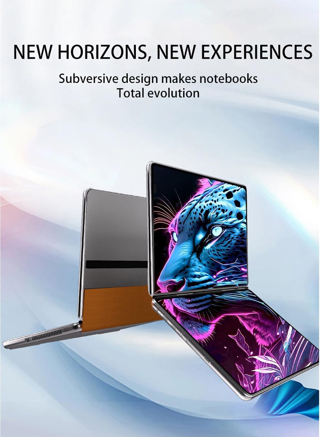 2-en-1 10.95 "2.5K Dual Screen Touch Laptop CPU Core i3-1215U Win 11 Home 16GB RAM 1TB SSD