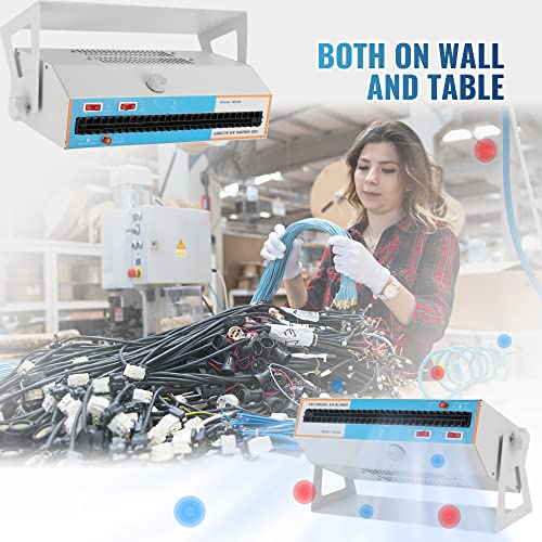 Hanchen Soplador de aire ionizante antiestático ionizador ventilador estático de doble propósito, eliminador estático industrial (110 V 60 Hz) YC-56A