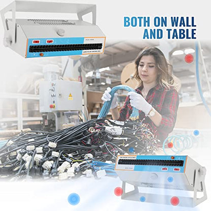 Hanchen Soplador de aire ionizante antiestático ionizador ventilador estático de doble propósito, eliminador estático industrial (110 V 60 Hz) YC-56A