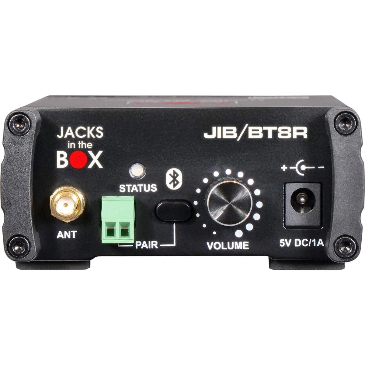 Receptor Bluetooth estéreo Galaxy Audio Jacks In The Box BT8R con XLR y 1/4" O -GAJIBBT8R