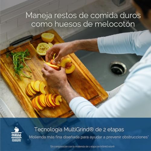 InSinkErator Power ‎80020-ISE - Eliminador de basura de 1 HP, serie Power EZ Connect, triturador de residuos de alimentos de alimentación continua, color negro