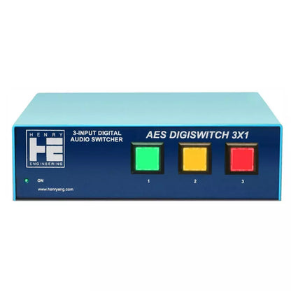 Conmutador de audio digital Henry Engineering AES DigiSwitch 3x1 n.° DS