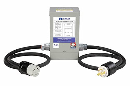 Transformador reductor precableado de 1 fase Buck/Boost - 240V primario - 208V secundario - 30 amperios - 50/60Hz #235599