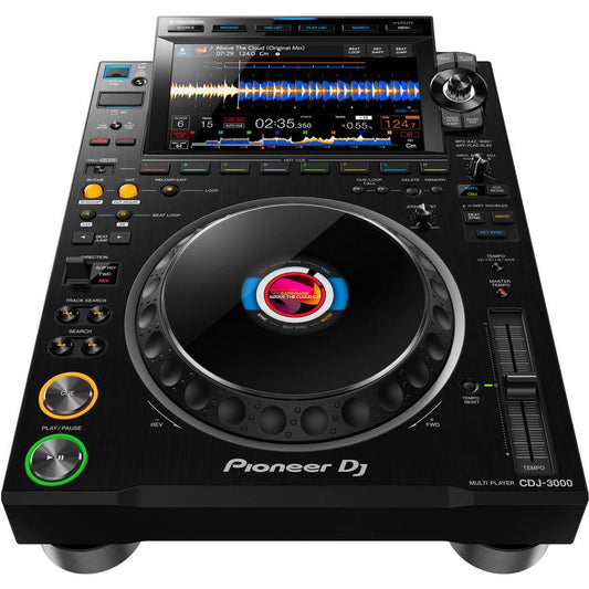 Pioneer Electronics CDJ-3000 Multireproductor profesional de DJ de alta resolución, negro PICDJ3000