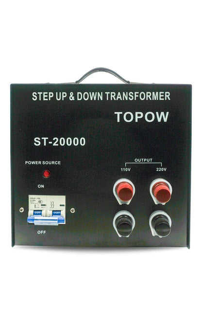Transformador convertidor de voltaje ascendente / descendente Topow 20000w 110 V - 220 voltios-
