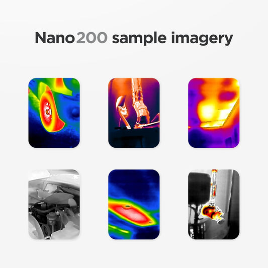 Seek Thermal - Cámara térmica Nano 200 para Apple iOS con conector Lightning, cámara térmica para iPhone, cámara térmica de alta resolución de 200 x 150, velocidad de cuadro de imágenes de 25 Hz, -4