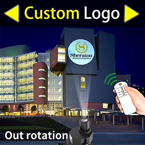 Proyector GOBO con logotipo LED de 120 W, Ip67, luz de efecto DJ impermeable, incluye GOBO de vidrio personalizado gratuito para proyectar imagen para hotel, empresa, tienda, boda,