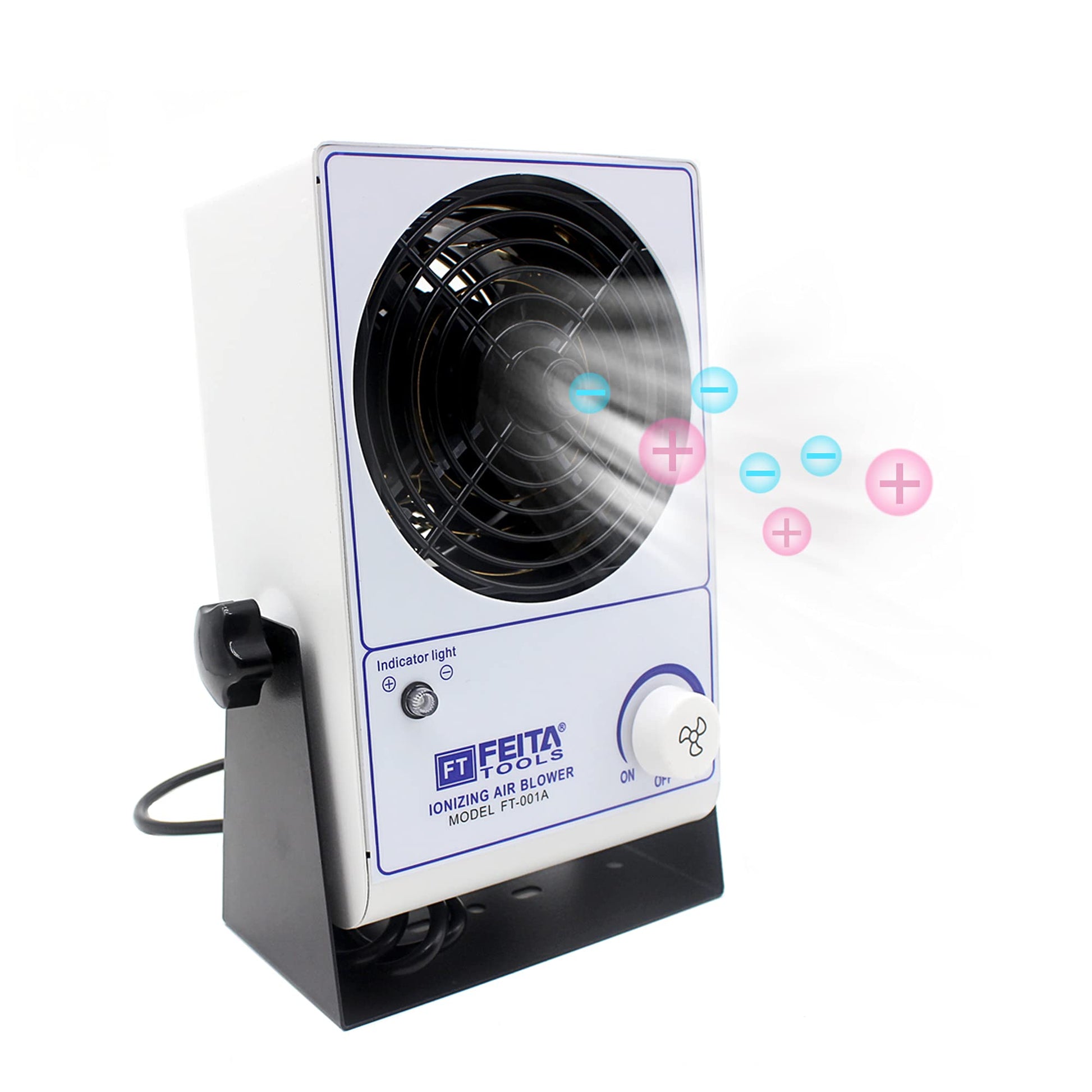Soplador de aire ionizador ESD ionizador Soplador de aire ionizante de escritorio Eliminador estático Ventilador ionizado antiestático AC110V