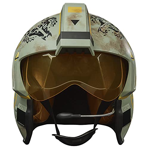 STAR WARS The Black Series Trapper Wolf - Casco electrónico The Mandalorian Coleccionable, juego de rol, luces y sonidos a escala completa -F5549