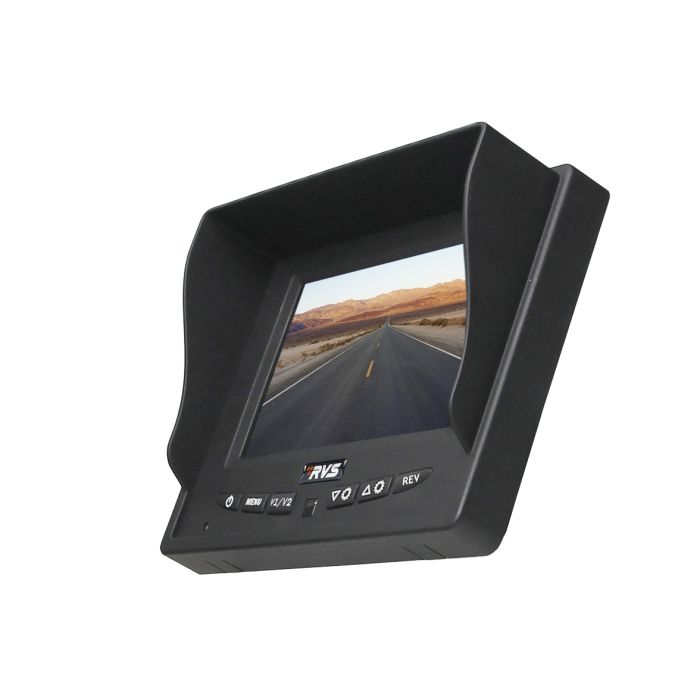 REAR VIEW SAFETY Sistema de cámara de visión trasera con monitor LCD de 5" y 3 canales (con arnés de alimentación) CG-1B35D
