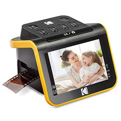 KODAK Slide N SCAN - Digitalizador de escáner de película y diapositivas con pantalla LCD de 5 pulgadas, convierte rápidamente negativos y diapositivas a fotos digitales JPEG de 22 MP, compatible con