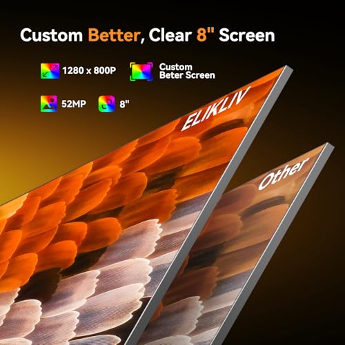 Microscopio digital 4K, Elikliv EM4K - Microscopios de monedas de 8 pulgadas 2000x, microscopios HDMI de 52 MP, microscopio de soldadura para adultos, microscopios para reparación electrónica, micro