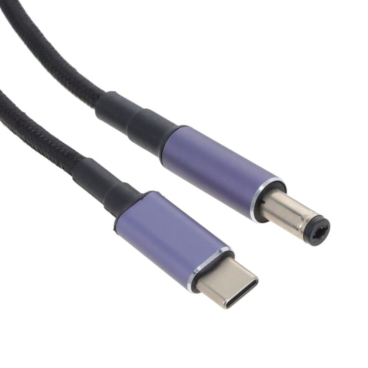 Adafruit Industries LLC 6273 - Enchufe de barril - 2.1mm DE, 5.5mm DE a USB C macho 5.90' (1.80m)