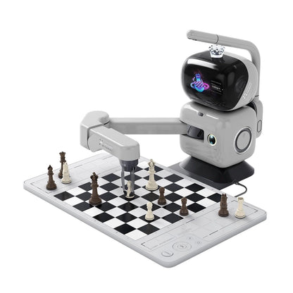Robot de ajedrez AI RC3G-N con brazo robótico tablero de ajedrez electrónico para computadora, 25 niveles de IA, más de 1200 ejercicios, entrenador de final, reproducción de juegos clásicos