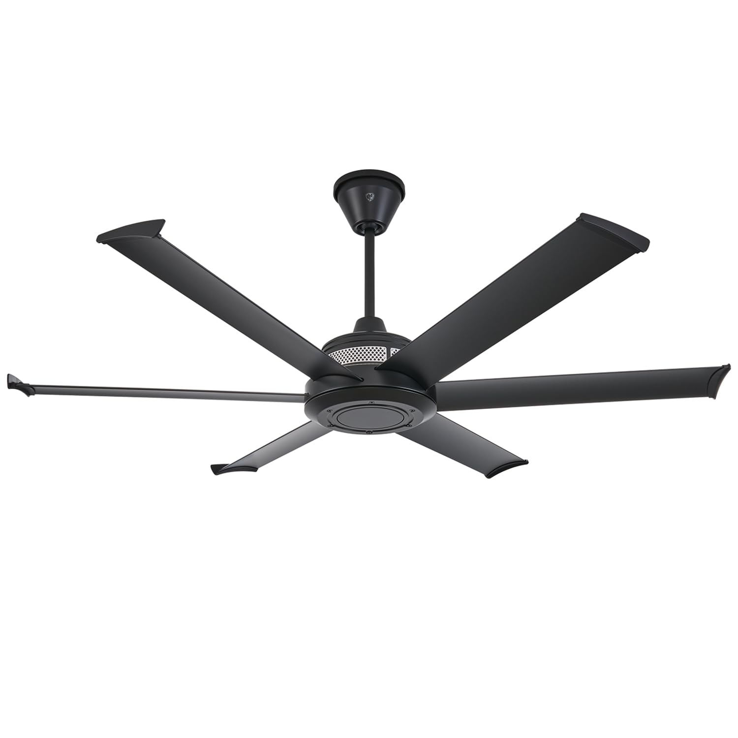 Big Ass Fans Mammoth MM1-60BB-01- Ventilador de techo para exteriores de 60 pulgadas, acabado negro, ventilador de patio inteligente habilitado para Wi-Fi con control remoto y control de voz,