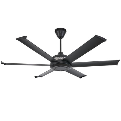 Big Ass Fans Mammoth MM1-60BB-01- Ventilador de techo para exteriores de 60 pulgadas, acabado negro, ventilador de patio inteligente habilitado para Wi-Fi con control remoto y control de voz,