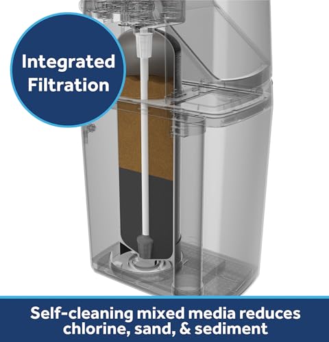GE GXMD30W Suavizador de agua inteligente con filtración integrada, 30,000 granos, reduce los minerales duros a toda la casa, WiFi integrado con alertas de flujo de agua, agua blanda para ducha, electrodomésticos y fontanería, GXMD30W