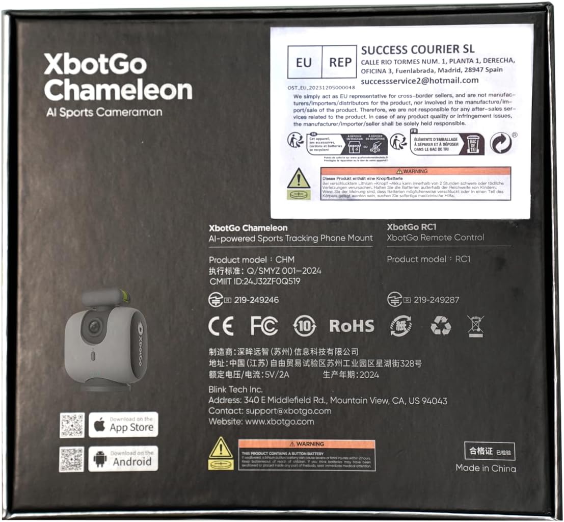 Cámara de acción deportiva Chameleon AI, sistema de seguimiento de cardán deportivo con seguimiento de equipos y jugadores, video COMS 4K, rotación de 360°, FOV de 120°, transmisión en vivo