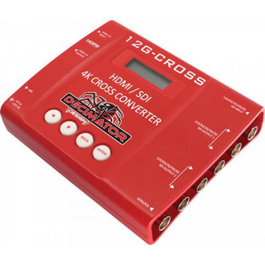 Convertidor cruzado Decimator 12G-CROSS 4K HDMI/SDI con escalado y conversión de velocidad de fotogramas DEDD12GCROS