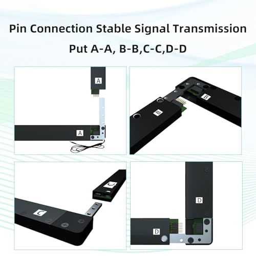 Marco de pantalla táctil infrarroja de 32 pulgadas - Panel táctil interactivo IR de 20 puntos para monitor marco de TV, pizarra blanca