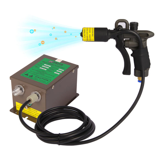 FEITA FT-004C Pistola de aire ionizante , pistola antiestática, volumen de aire ajustable, eliminador electrostático de alta calidad para eliminar electrostatos